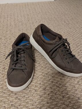 Nunn Bush Brown Casual Leather Low-Top Sneakers